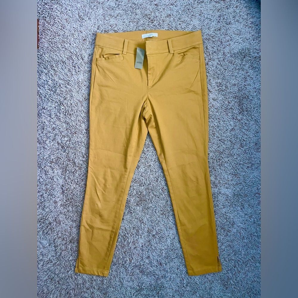 LOFT Mustard Skinny Pants